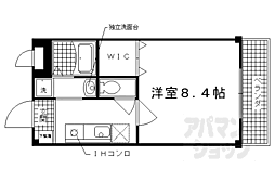 Enchante 1Kの間取図画像
