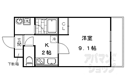 藤ハイツ 1Kの間取図画像