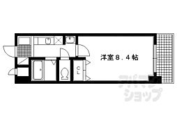 ヴィヴァーチェ四条大宮 1Kの間取図画像