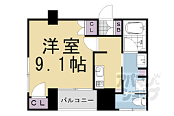 アラモードグラン御池 1Kの間取図画像