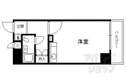 グラン・ドムール五条烏丸 ワンルームの間取図画像
