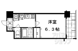 プレサンス京都四条堀川 1Kの間取図画像