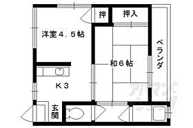 京都府京都市西京区大枝沓掛町（賃貸マンション2K・3階・31.03㎡） その2