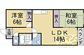 京都府京都市西京区山田北山田町（賃貸マンション2LDK・1階・56.29㎡） その2