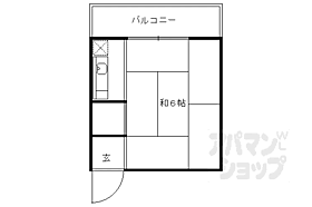 うずまさハイツ 406 ｜ 京都府京都市右京区常盤出口町（賃貸マンション1K・4階・12.96㎡） その2