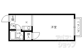 ハイツ山口 202 ｜ 京都府京都市右京区嵯峨石ケ坪町（賃貸アパート1K・2階・20.00㎡） その2