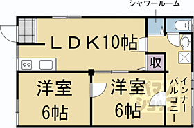 コジィ・ハイツ 203 ｜ 京都府京都市右京区梅津林口町（賃貸アパート2LDK・2階・46.60㎡） その2