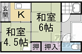 京都府京都市西京区樫原茶ノ木本町（賃貸アパート2K・1階・31.04㎡） その2