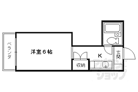 シャトーローラン 305 ｜ 京都府京都市右京区西院東貝川町（賃貸マンション1K・3階・18.68㎡） その2