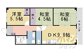 京都府京都市西京区大枝西長町（賃貸マンション3LDK・2階・53.46㎡） その2