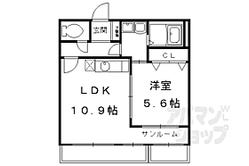 Ｋｅｎ＆Ｌａｌａ 302 ｜ 京都府京都市中京区西ノ京内畑町（賃貸マンション1LDK・3階・38.70㎡） その2