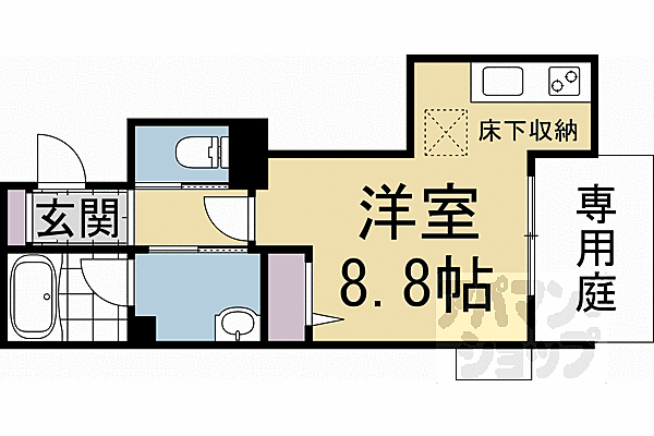 プラムベース 102｜京都府京都市中京区壬生淵田町(賃貸マンション1R・1階・27.00㎡)の写真 その2