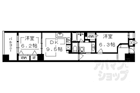 京都府京都市中京区西洞院通錦小路下ル蟷螂山町（賃貸マンション2LDK・2階・64.03㎡） その2