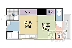 オークハウス 203 ｜ 京都府京都市右京区太秦開日町（賃貸アパート1DK・2階・25.00㎡） その2