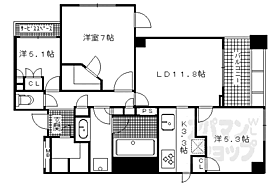 パークホームズ嵯峨嵐山　緑庵 201 ｜ 京都府京都市右京区嵯峨天龍寺中島町（賃貸マンション3LDK・2階・73.22㎡） その2