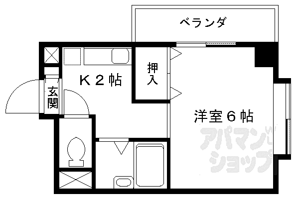 エスペランストリイ 403｜京都府京都市右京区西京極南大入町(賃貸マンション1K・4階・21.62㎡)の写真 その2