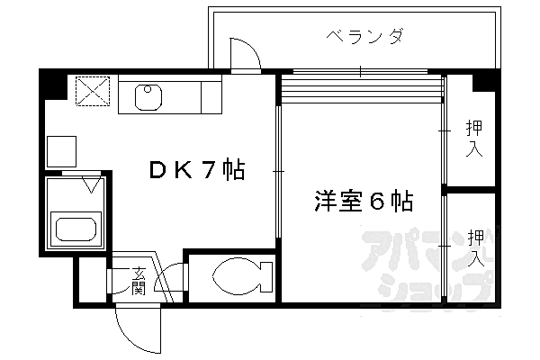 レジデンスオークラ B104｜京都府京都市中京区壬生淵田町(賃貸マンション1DK・1階・29.83㎡)の写真 その2