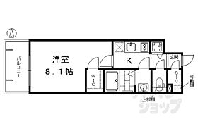 京都府京都市下京区梅小路高畑町（賃貸マンション1K・5階・26.10㎡） その2