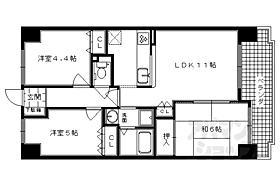 ディオフェルティ京都西ノ京 403 ｜ 京都府京都市中京区西ノ京西中合町（賃貸マンション3LDK・4階・57.70㎡） その2