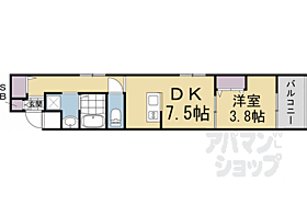 京都府京都市南区四ツ塚町（賃貸マンション1DK・4階・34.04㎡） その2