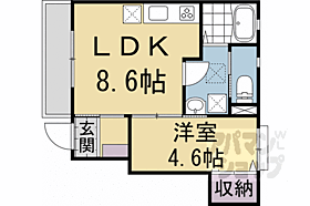 はるはなＧｒａｎｄｅ旬 102 ｜ 京都府京都市右京区山ノ内荒木町（賃貸アパート1LDK・1階・33.56㎡） その2