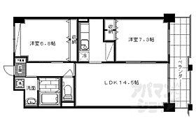 リージョン御池 406 ｜ 京都府京都市右京区太秦下刑部町（賃貸マンション2LDK・4階・61.60㎡） その2