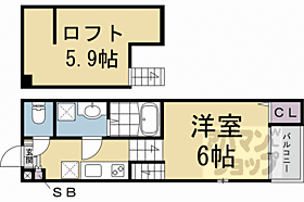 プランドールＳ花園寺ノ前町 103 ｜ 京都府京都市右京区花園寺ノ前町（賃貸アパート1K・1階・20.46㎡） その2