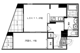 ライジングコート京都西院フロンティア 504 ｜ 京都府京都市右京区西院東中水町（賃貸マンション1LDK・5階・44.76㎡） その2