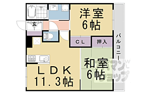 京都府京都市西京区山田南山田町（賃貸マンション2LDK・2階・53.28㎡） その2