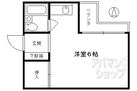 京都府京都市下京区下魚棚4丁目（賃貸マンション1R・3階・15.00㎡） その2