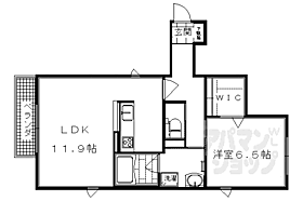 サンパティーク 102 ｜ 京都府京都市右京区西京極南方町（賃貸アパート1LDK・1階・47.25㎡） その2