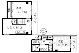 京都府京都市下京区松原通新町東入中野之町（賃貸マンション2LDK・5階・51.95㎡） その2