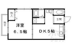ハイツ和泉 1DKの間取図画像