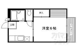 サンシティＭ 1階1Kの間取り