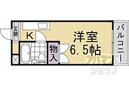 阪急京都本線 桂駅 徒歩11分の賃貸マンション 3階1Kの間取り