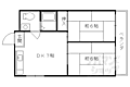 梅津高畝ハイツ2階6.0万円