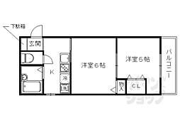 PLUMCOURT梅津 2Kの間取図画像