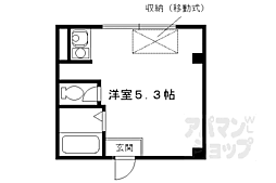 JR東海道・山陽本線 京都駅 徒歩8分の賃貸マンション 3階ワンルームの間取り