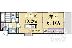 Ｄ−ＲＯＯＭ壬生森町 303 3階1LDKの間取り