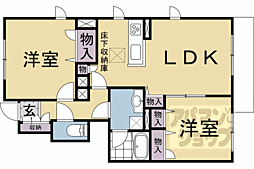 ＳｈａＭａｉｓｏｎ　慶 1階2LDKの間取り