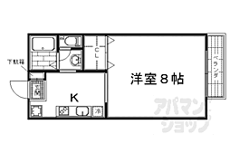 リブレ常盤 2階1Kの間取り