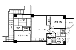 MNS天ケ池 3LDKの間取図画像