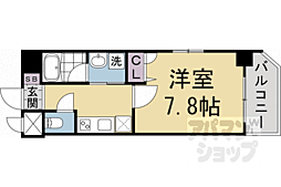 ベラジオ雅び四条通II 9階1Kの間取り