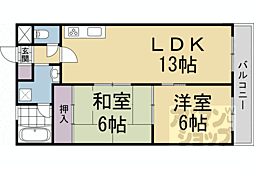 ロイヤルコーポ 2LDKの間取図画像
