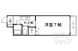 サニー・サイド西御池 1Kの間取図画像