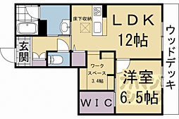 グランコート北浦 1LDKの間取図画像