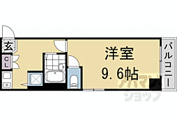 ジョイテル西院 1Kの間取図画像