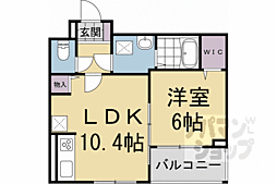 レジデンス 藤ケ森 1LDKの間取図画像