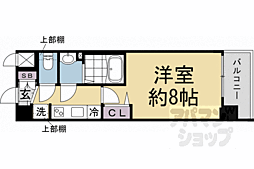 ソルテラス嵯峨嵐山 1Kの間取図画像