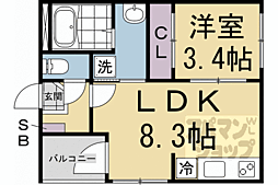 ハーモニーテラス太秦安井車道町II 2階/202